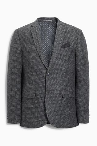 Grey Textured Jacket